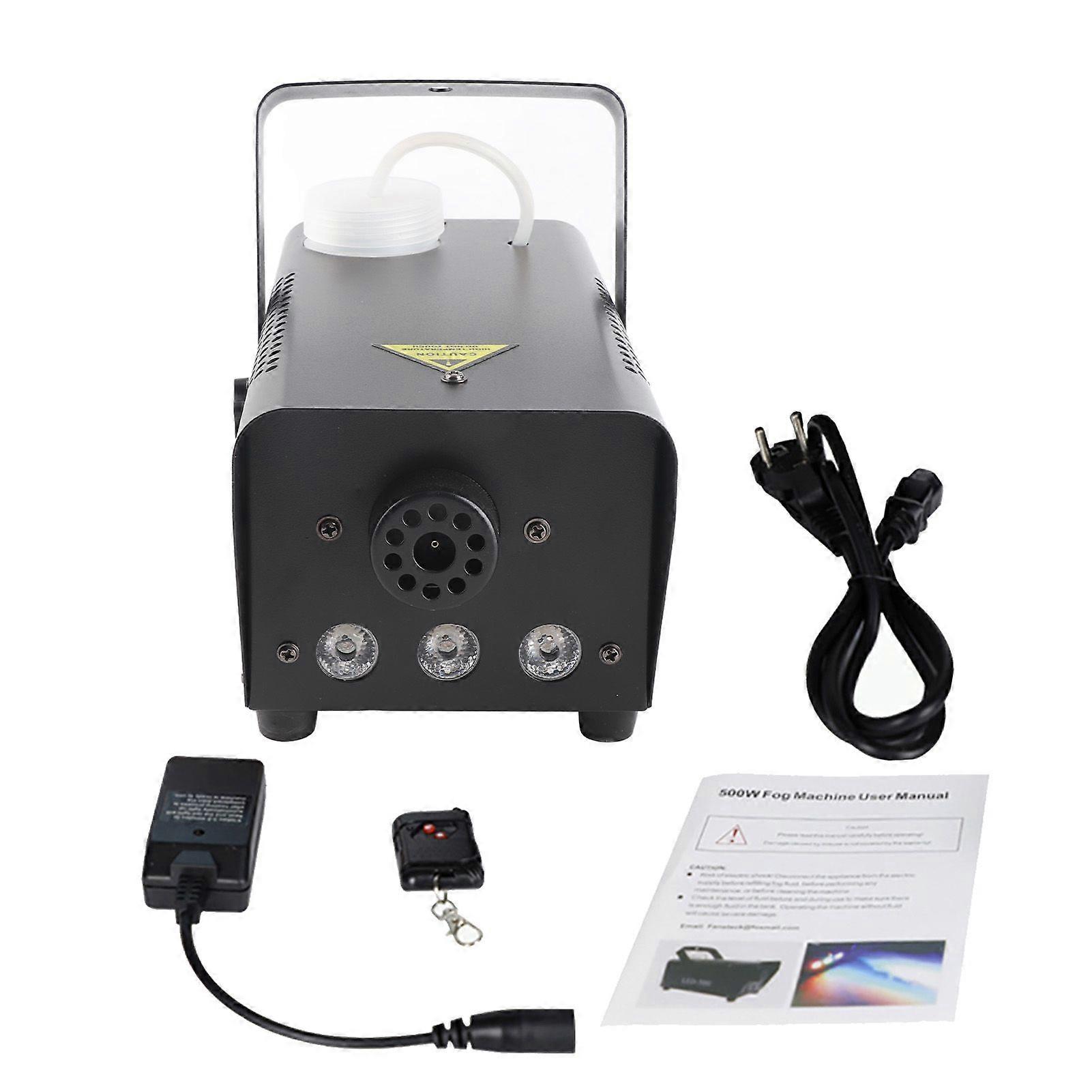 Fog Machine Smoke Machine with LED Lights Remote Control Wireless Colorful Lights Stage Equipment Fog Machine for Bar Party Private Room 500W
