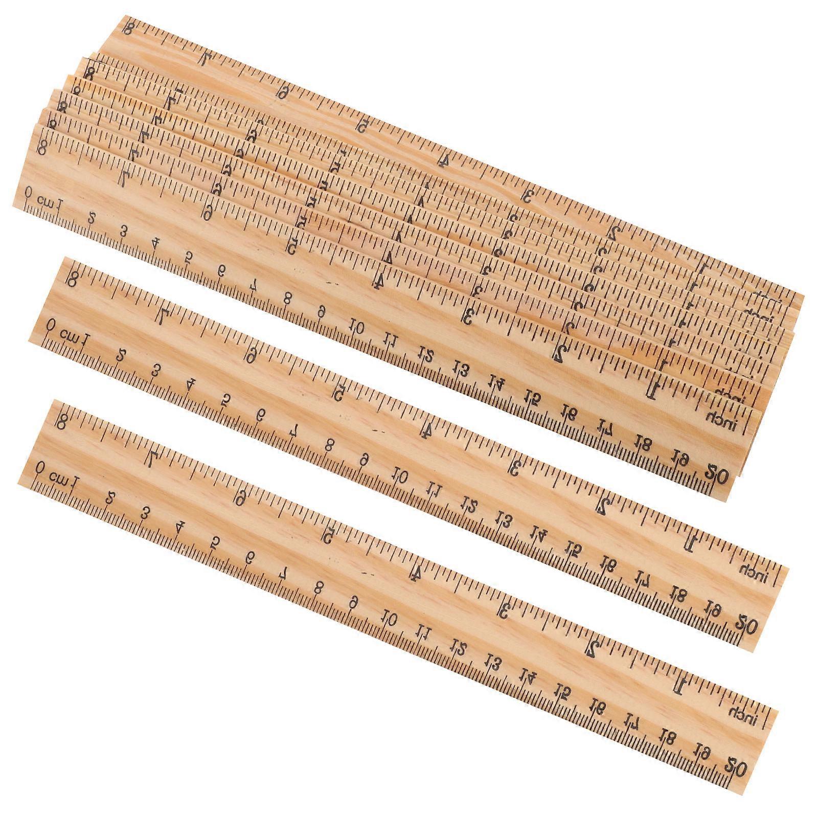 Straight Ruler Training Aid for Measuring 150Pcs Wooden Ruler Set