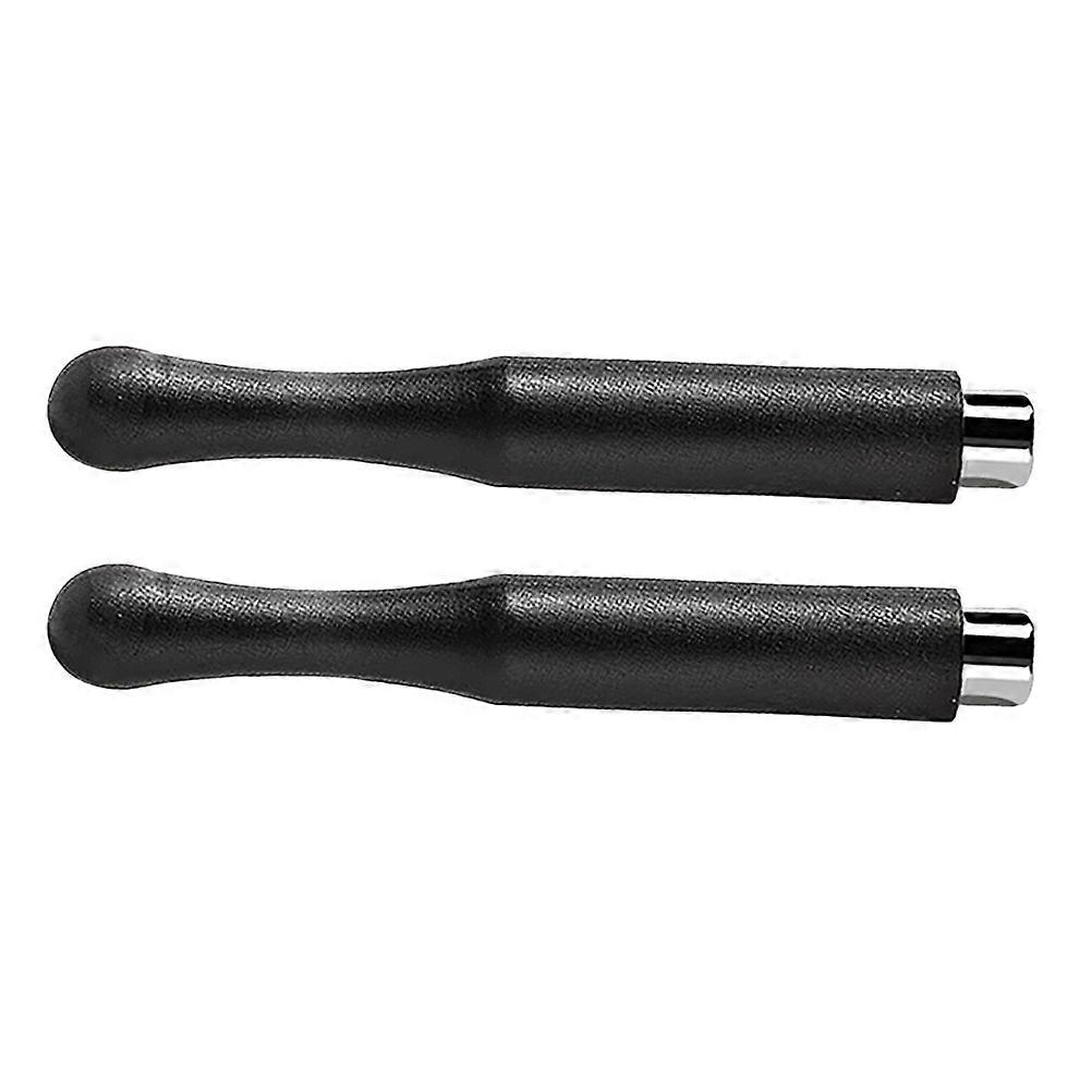 2Pcs Cylindrical Nail Art Tool For Cat Eye Gel Polish Magnetic Effect Home Use Sturdy Black Accessory