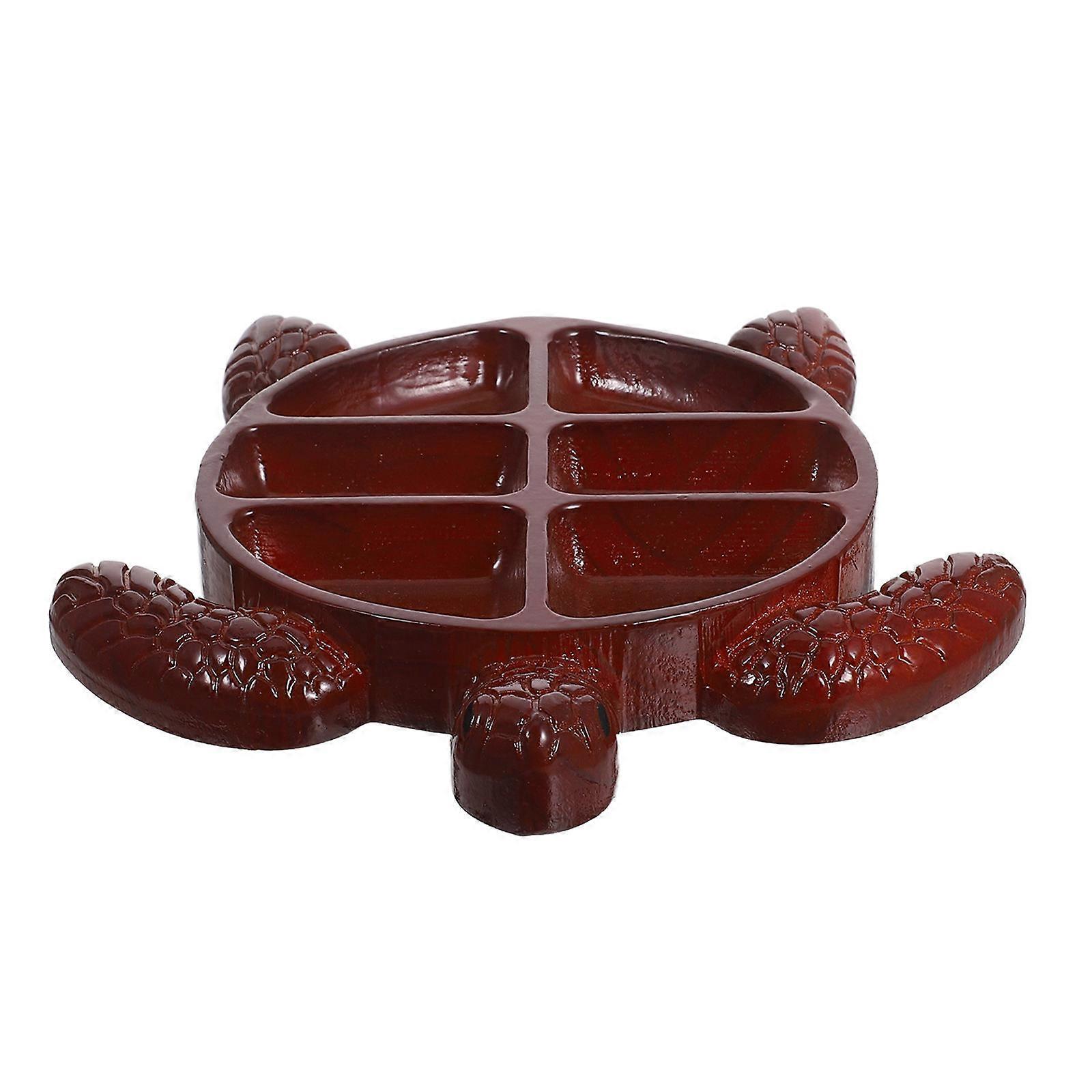 Wood Snack Platter Turtle Serving Tray for Cheese and Nuts 3Pcs Set