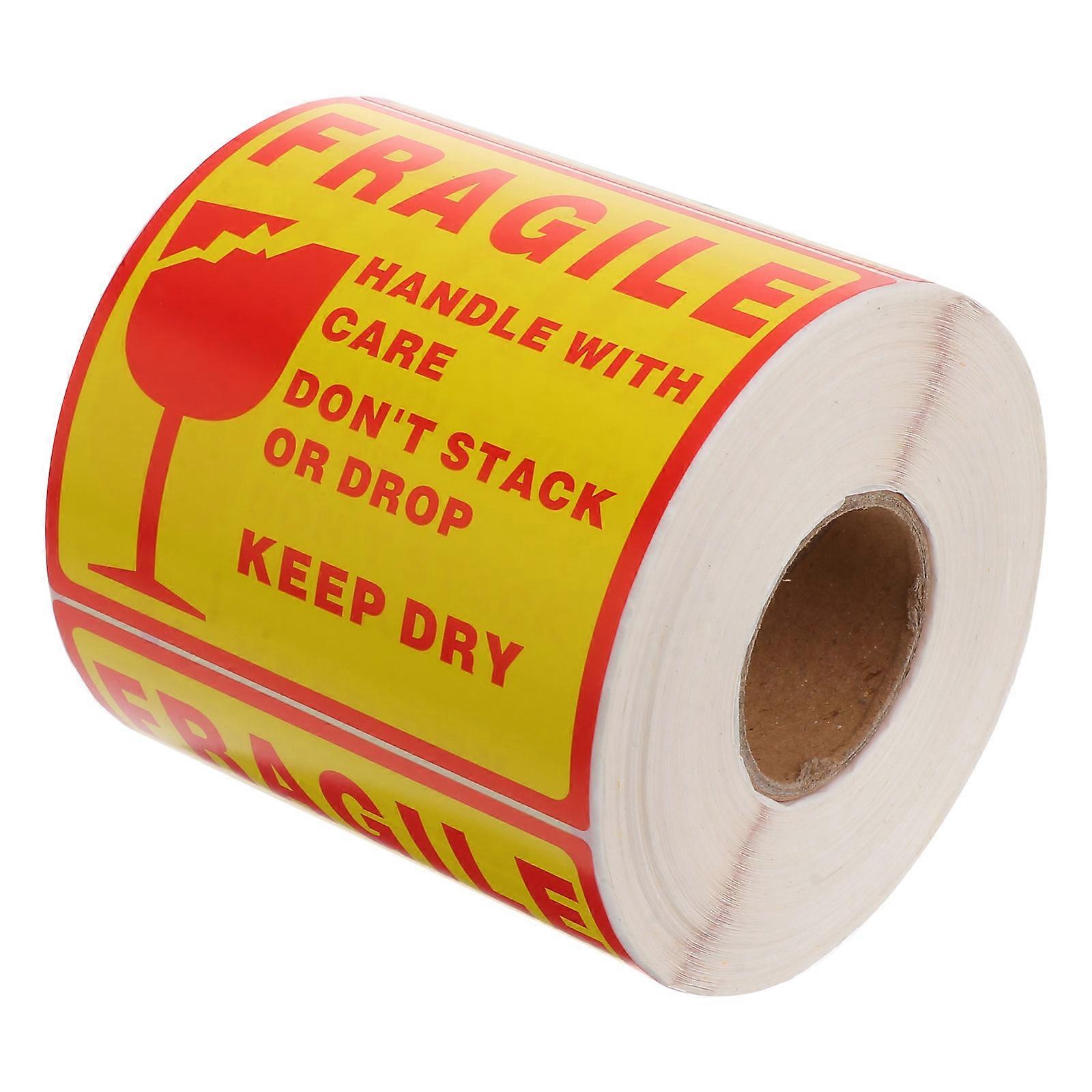 Packing Stickers Fragile Warning Labels for Packages Bottles Plastics Multi Copper Material Providing Package Safety 500Pcs