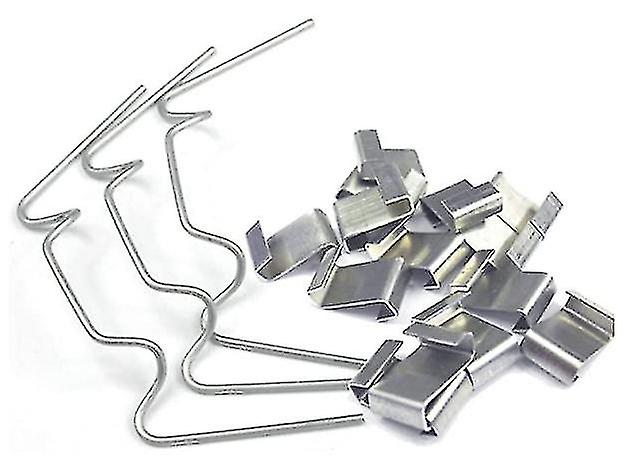 Greenhouse Glazing Clips Glass Pane Fixing Stainless Steel Overlap Garden Care 50 Pcs W+z Clips