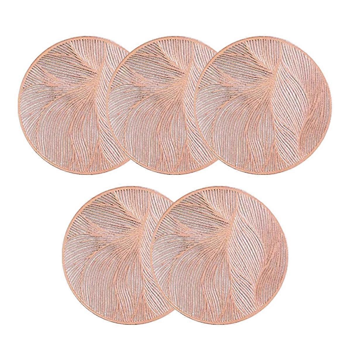 Round Coasters Heat- Coasters Non-slip Protective Mat C
