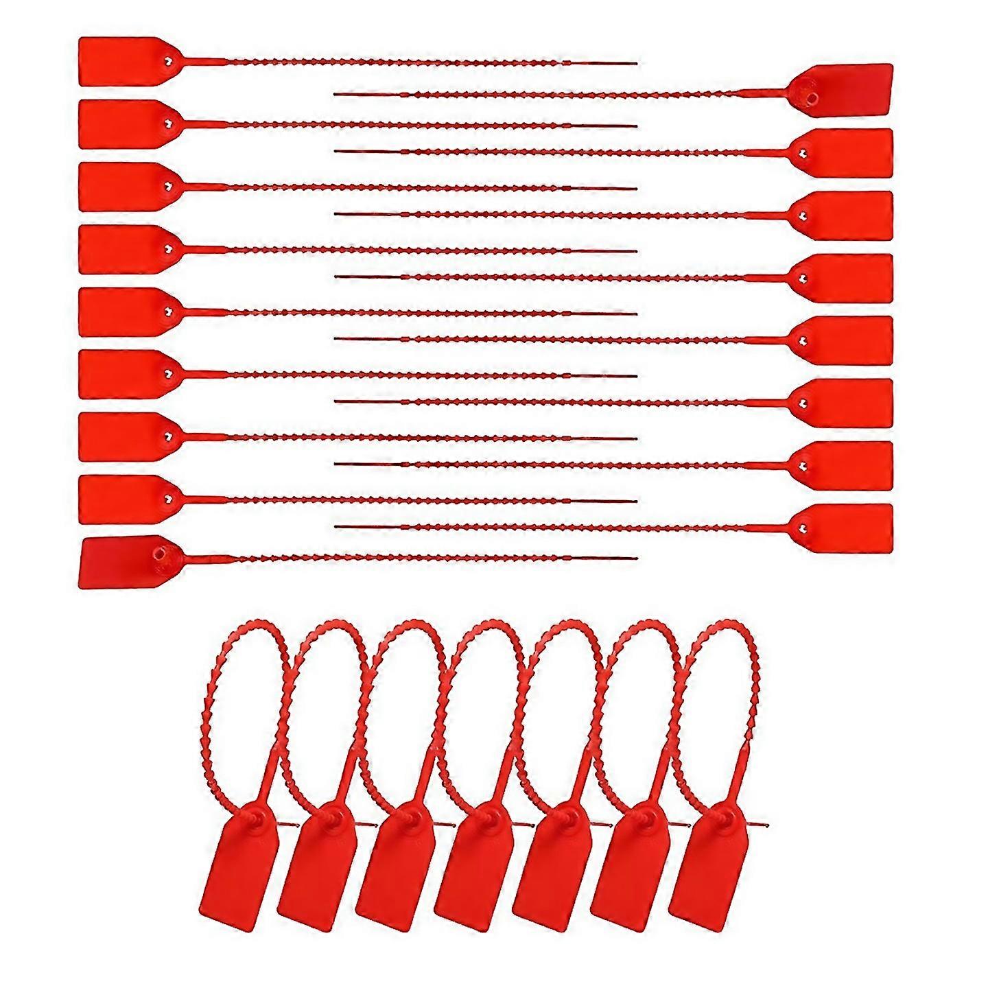 For 500 Pcs Plastic Tamper Seals Zip Ties For Fire Extinguishers