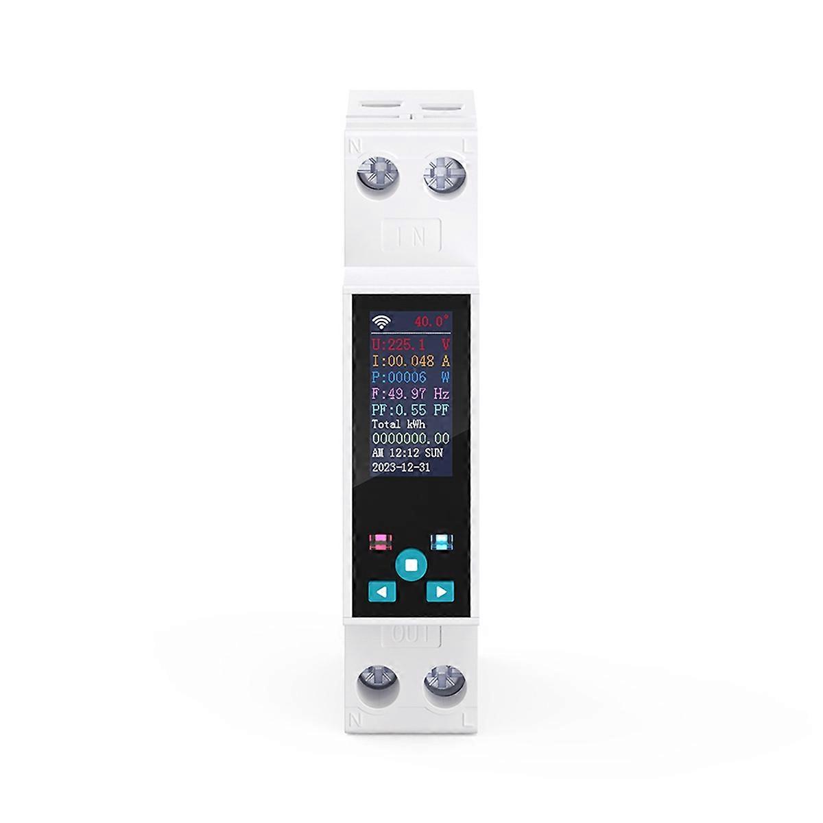  1-50A Smart Circuit Breaker TUYA MCB with LCD Display B