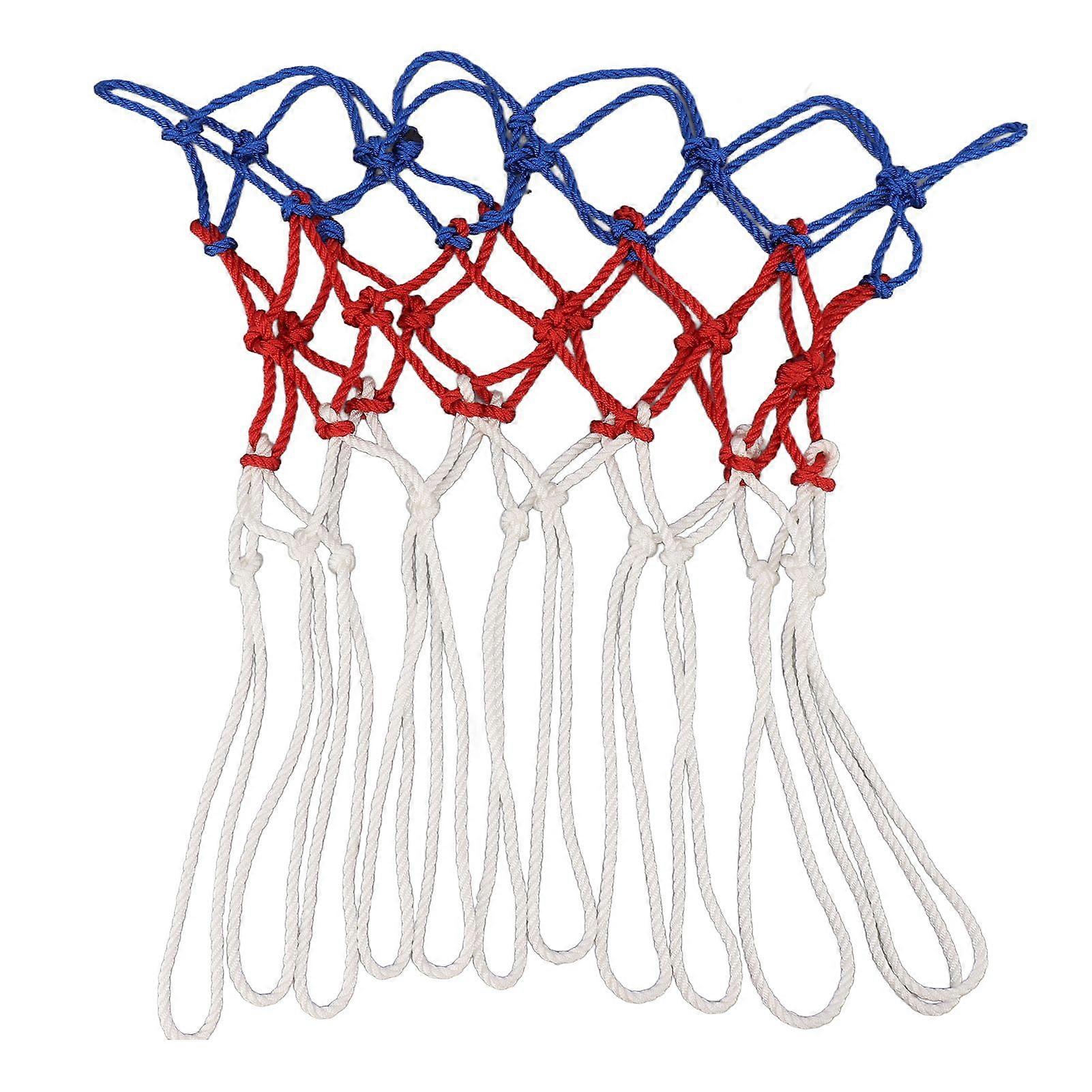 Basketball Net Professional Basketball Net Replacement Polyester All Weather Anti Whip Basketball Net for Training Match