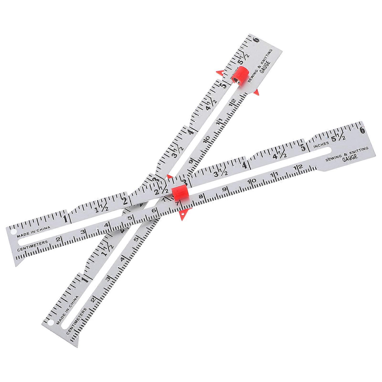 Seam Allowance Ruler for Sewing Use with 4Pcs Multifunctional Rulers
