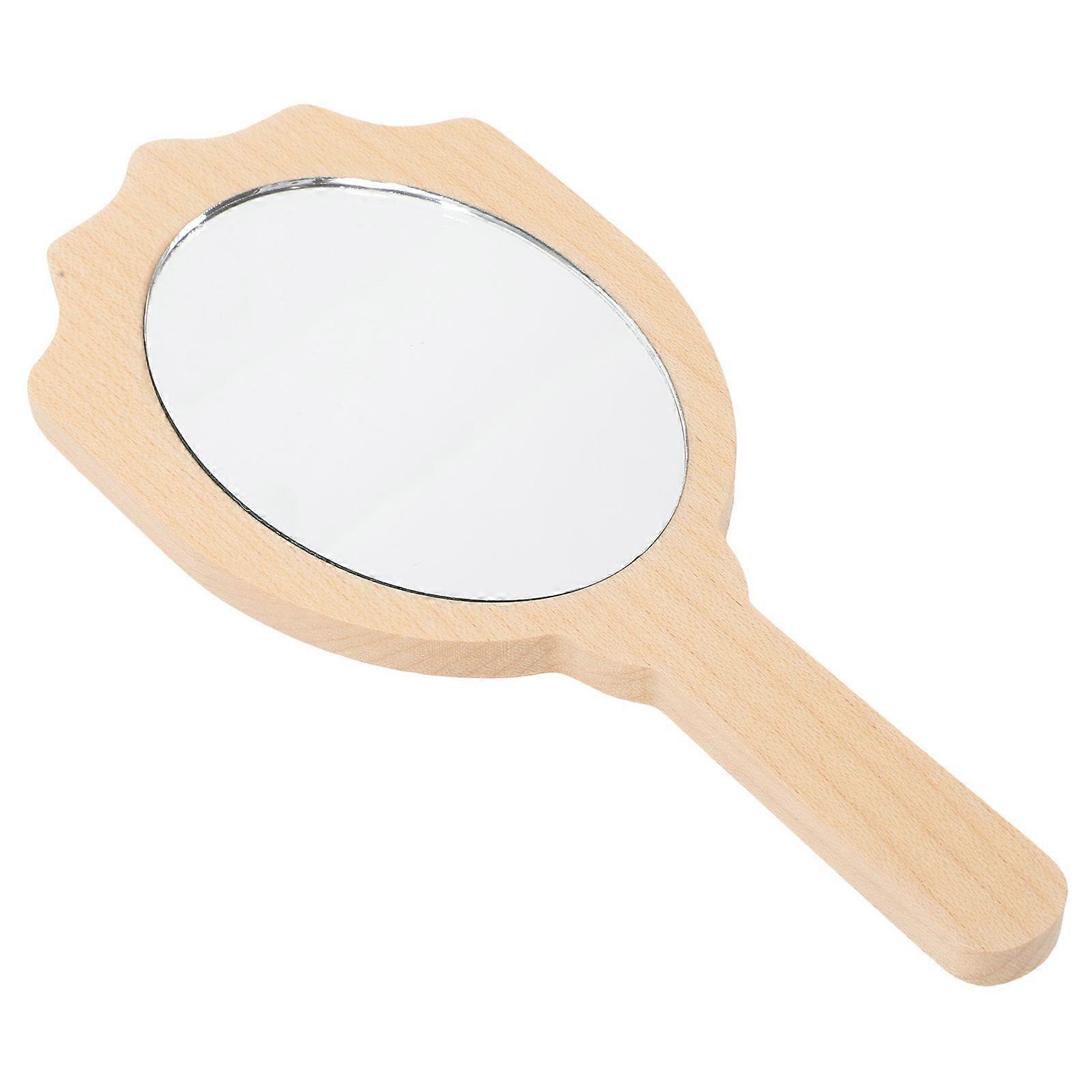 Vintage Hand Mirror with Handle for Makeup 2Pcs Portable Vanity Mirror
