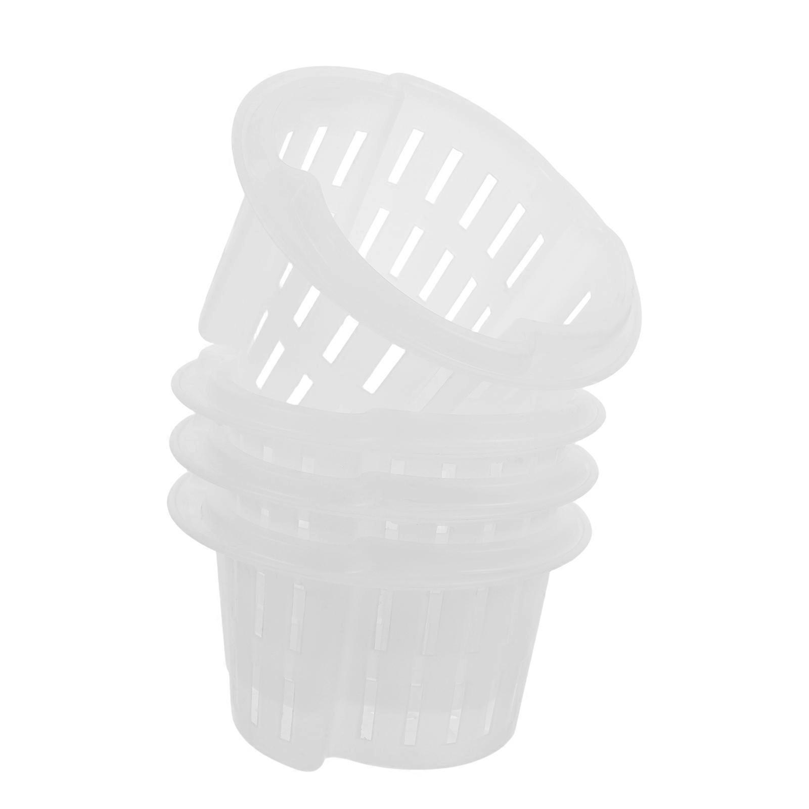 Plastic Net Pots for Hydroponics Flower Pots for Root Control 8 Pieces
