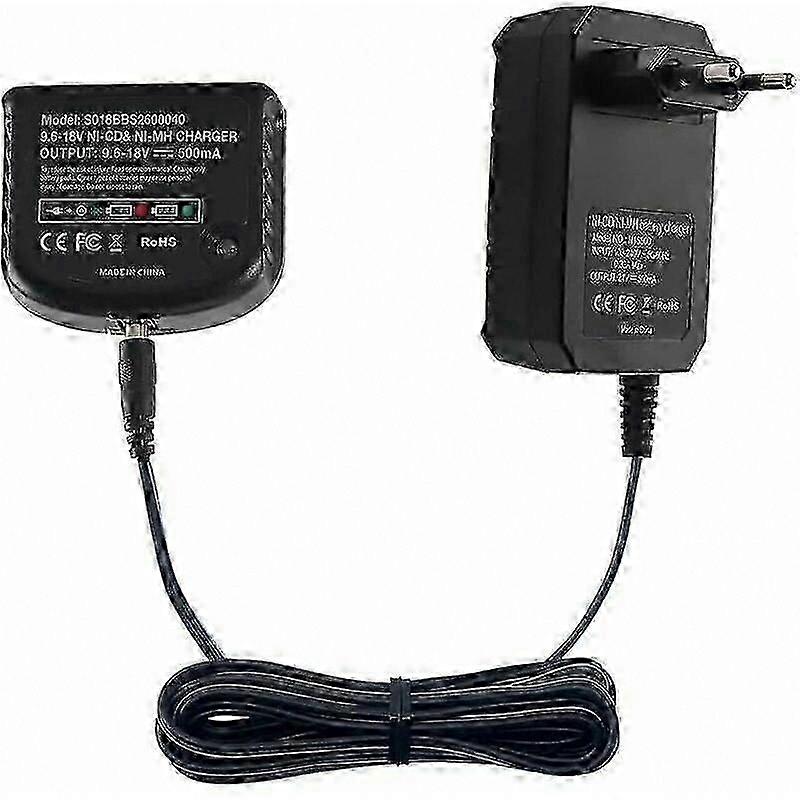Black & Decker Replacement Battery Charger for 9.6V-18V B18, B14, B12, B96, A1718, FSB18 Models