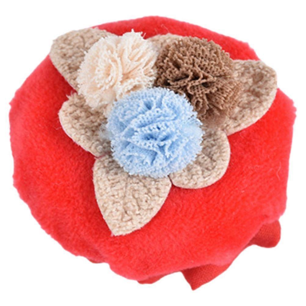 Fabric Door Knob Cover Elastic Protector for Cabinets 2Pcs with Flower Design