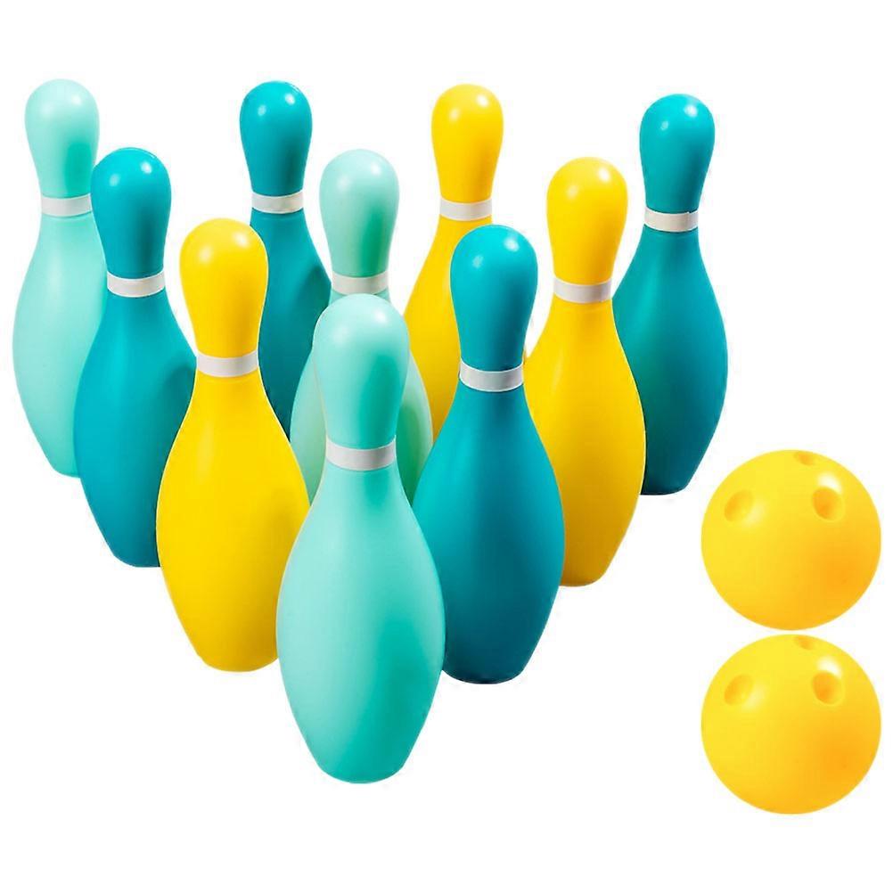 Plastic Bowling Balls Bowling Set Interactive Plaything 4Sets for Kids