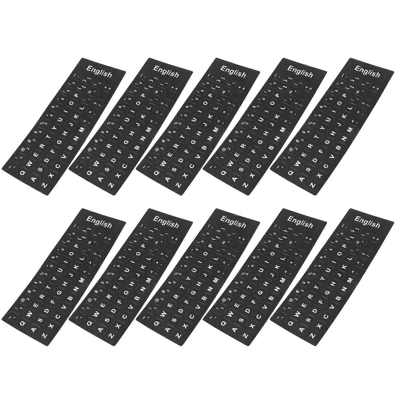 Keyboard Stickers English Keyboard Letter Stickers for Decoration 20 Sheets Durable