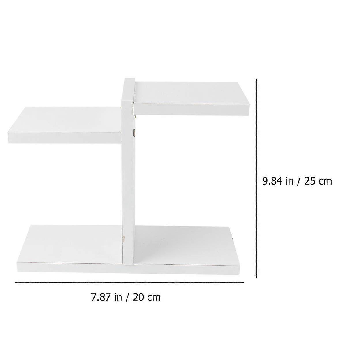 2 Pcs Wooden Pot Storage Rack Simple Shape Design For Indoor Outdoor Use Perfect For Balcony And Office Organization
