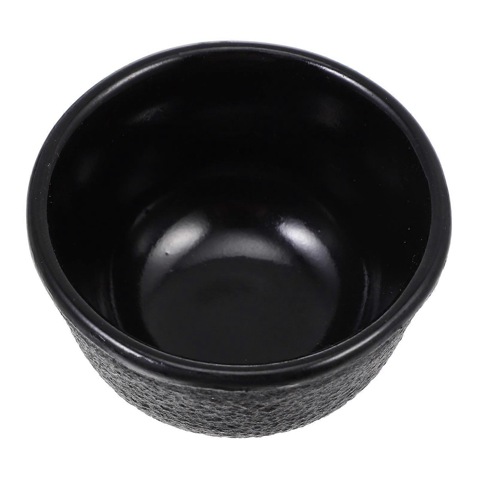 Iron Tea Cup for Tea Drinking Cup 2Pcs Black Decorative Retro Set