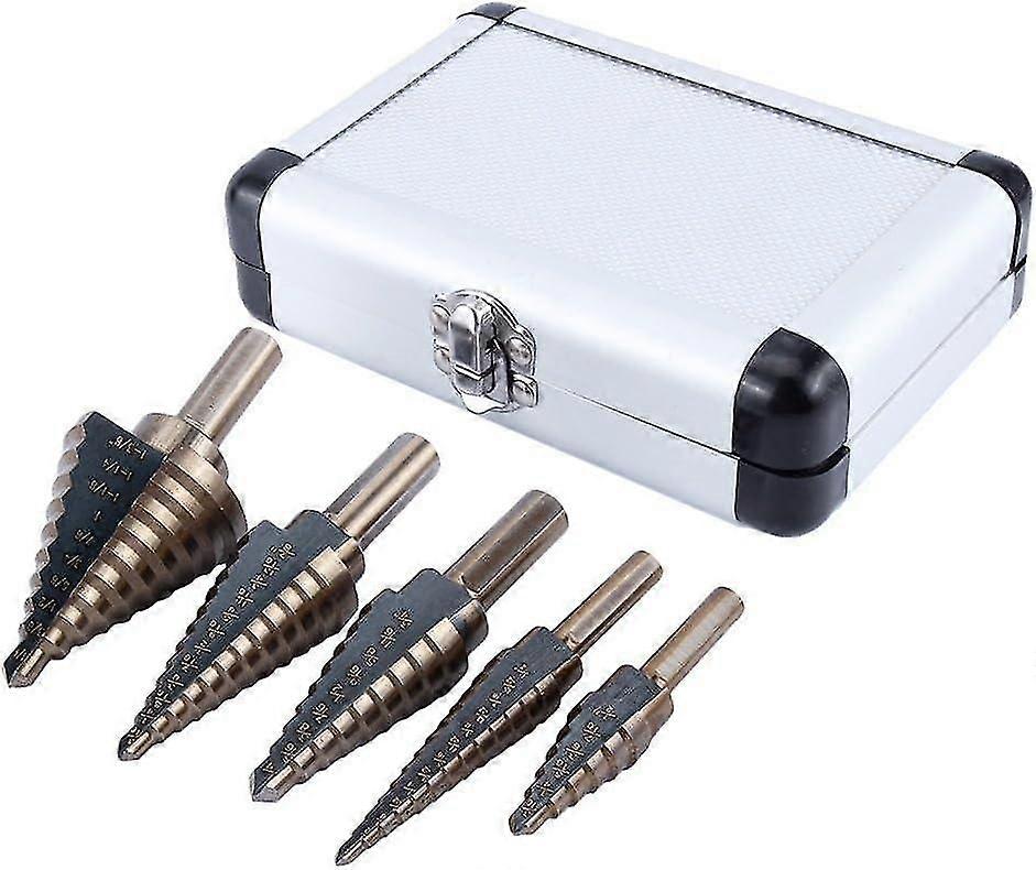 HSS coated titanium step drill cone drill set for power tools
