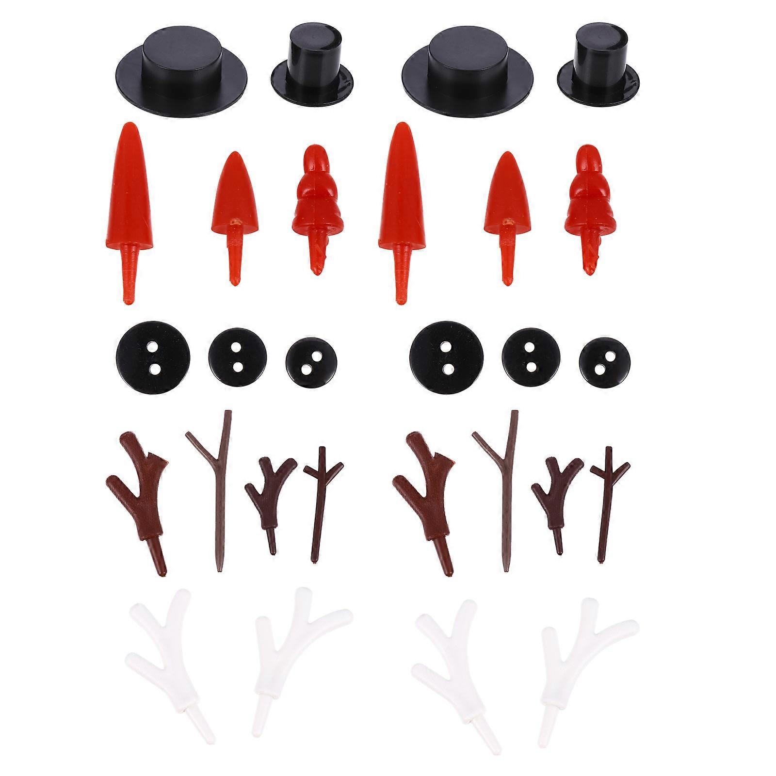 DIY Materials Pack Snowman Decorative Accessories for Christmas 344Pcs Set