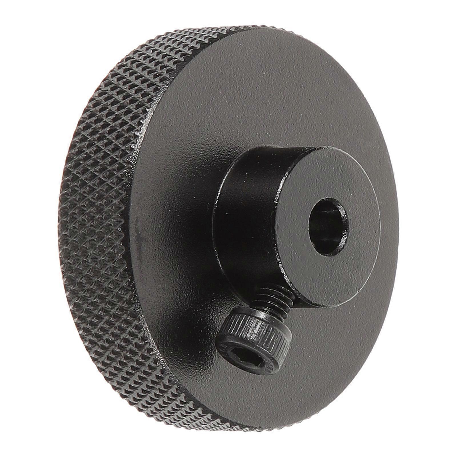 Precise 3D Printer Handwheel for Motor Replacement 2Pcs Black Aluminum