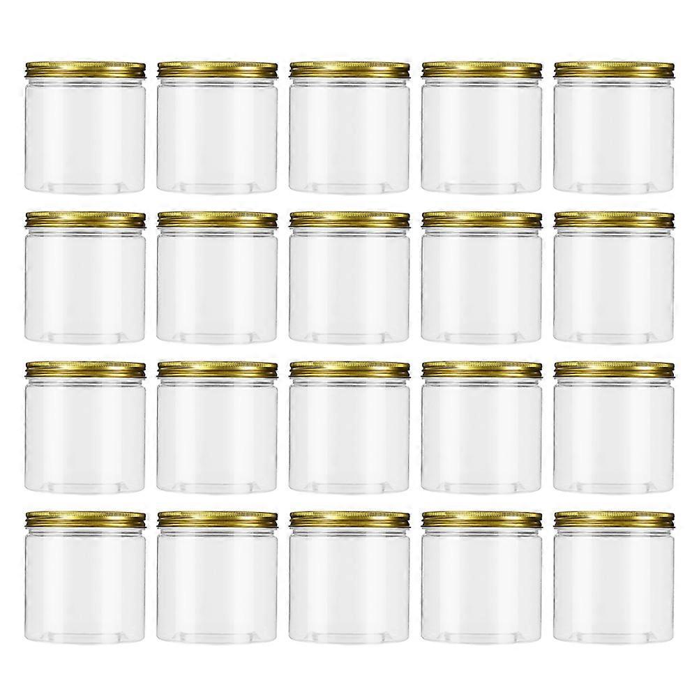 Tea Leaf Jars Plastic Jars for Storage Use 40Pcs Transparent Storage Containers