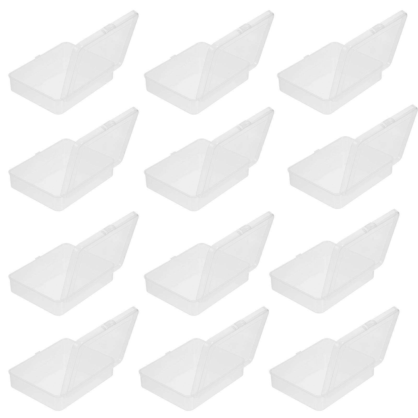 Gadgets Storage Boxes Transparent for Organizing Cases 48Pcs