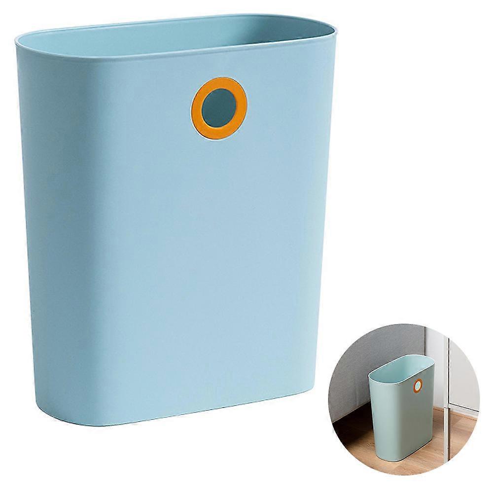 Wall-Mounted Waste Bin Garbage Box Space-Saving For Kitchen Cabinet 30X27CM Light Blue 1Pc