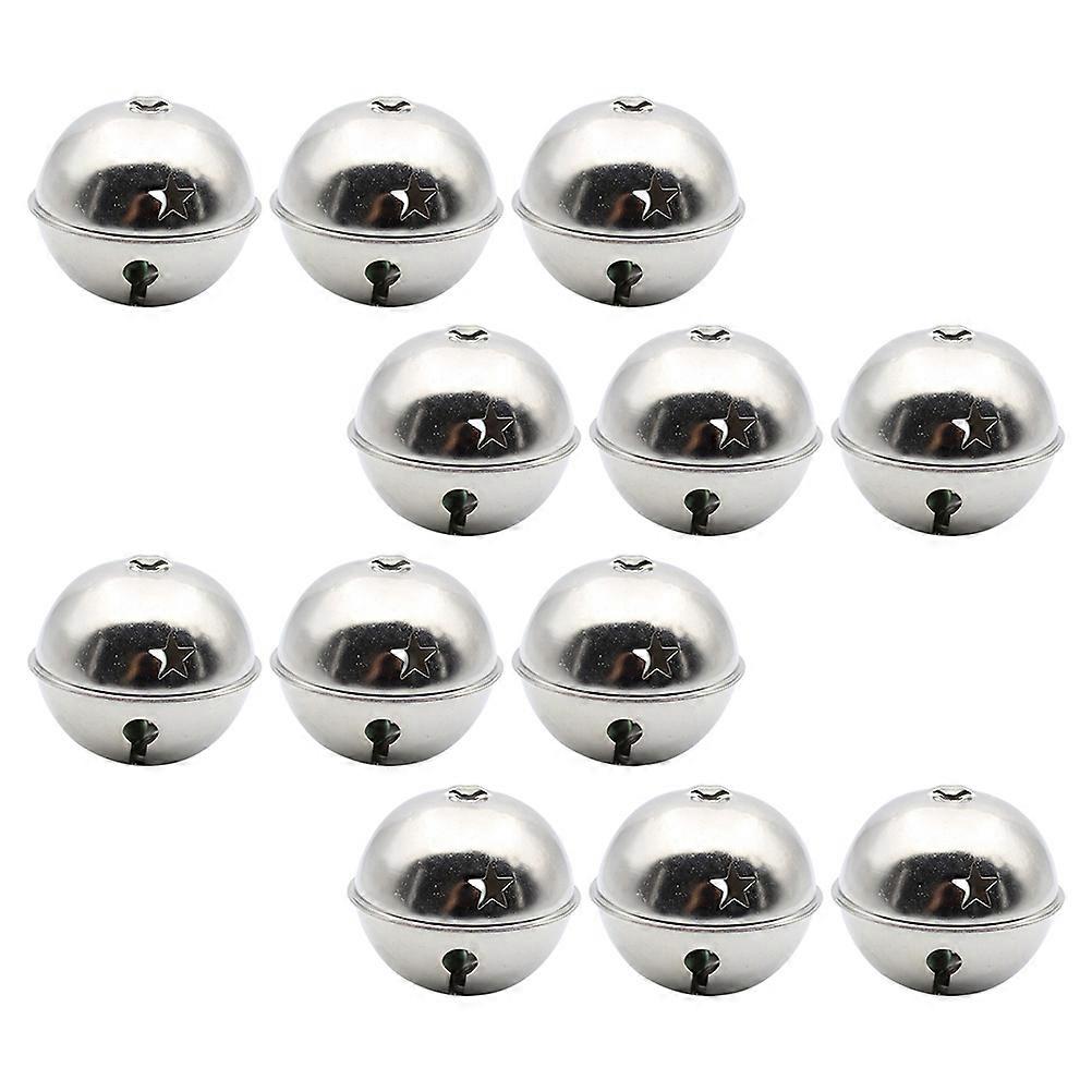 Silver Christmas Bell Scene Layout Bell Set for Home Decor 84Pcs