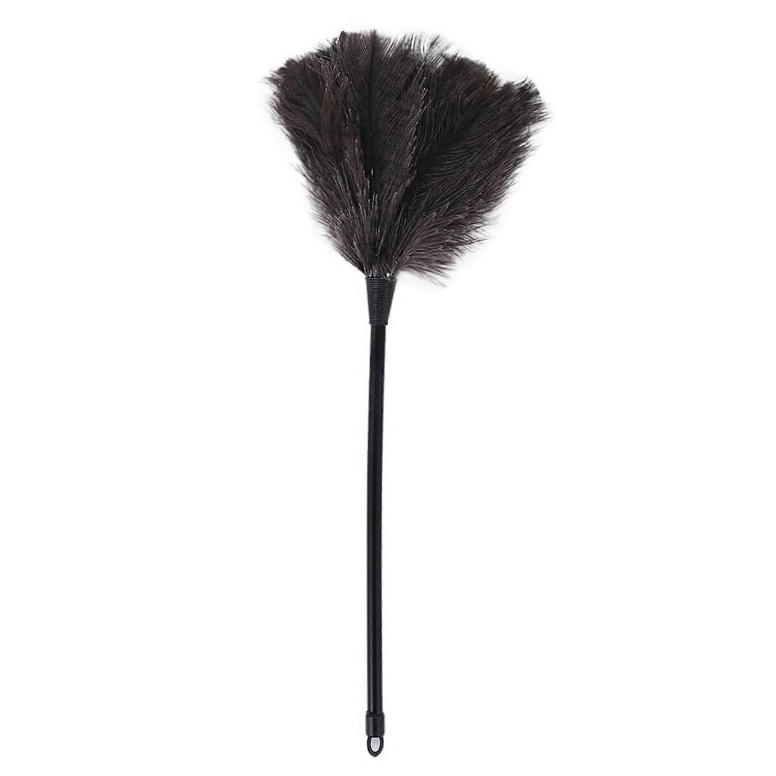 Ostrich Dusters with Plastic Handle Cleaning Brush Tool