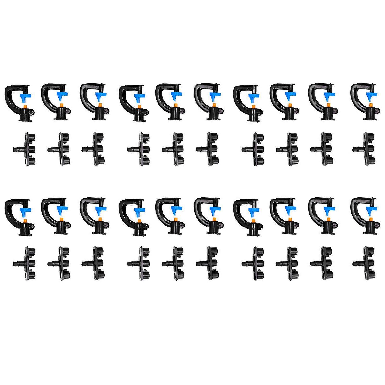 20Set Sprinkler Nozzle G Type 180 Refractive Irrigation Atomizing Nozzle for 4/7 Hose