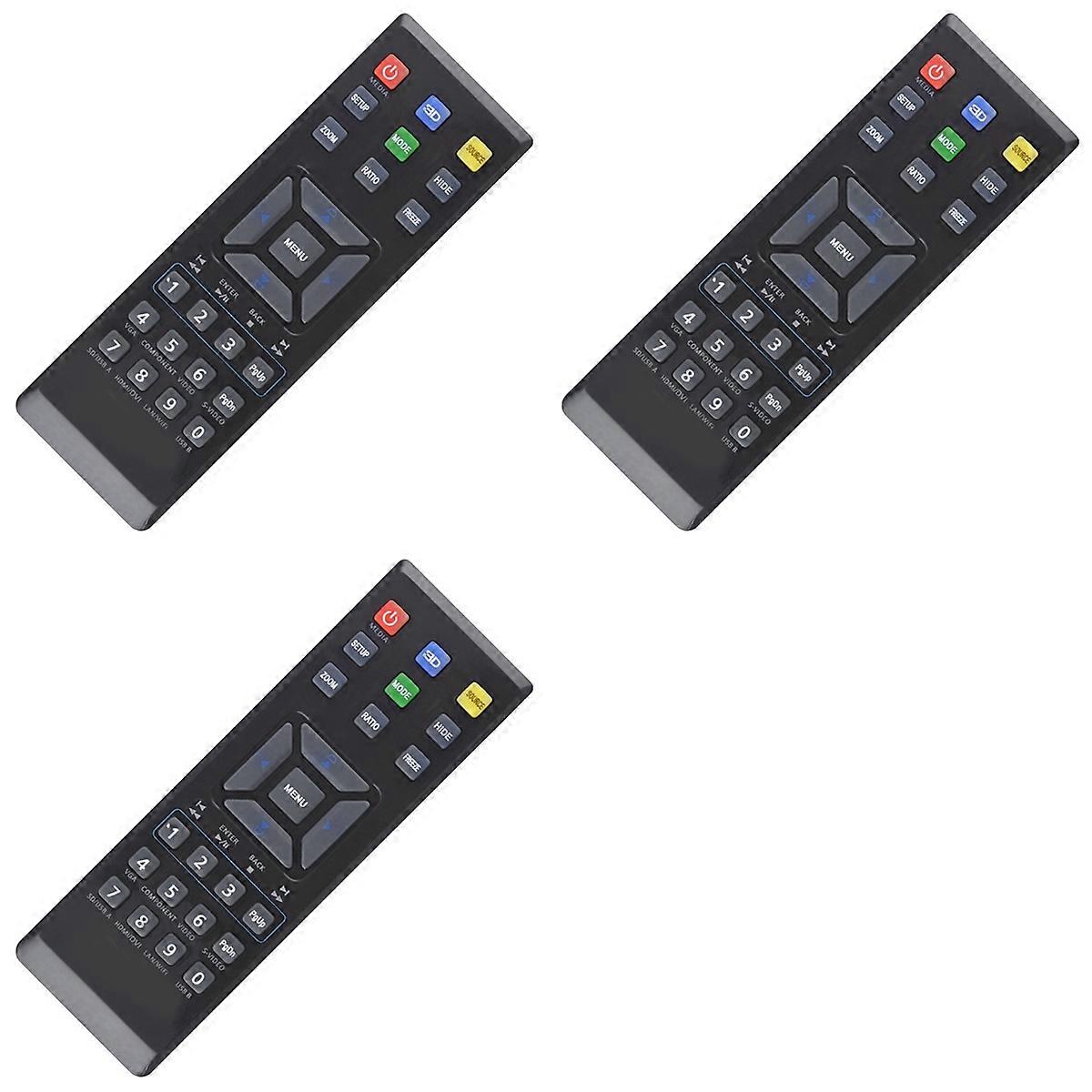 3X Replace Remote Control for Projector V12S AS211 P1283 M413 PE-X42 V12X AX316 P1283N
