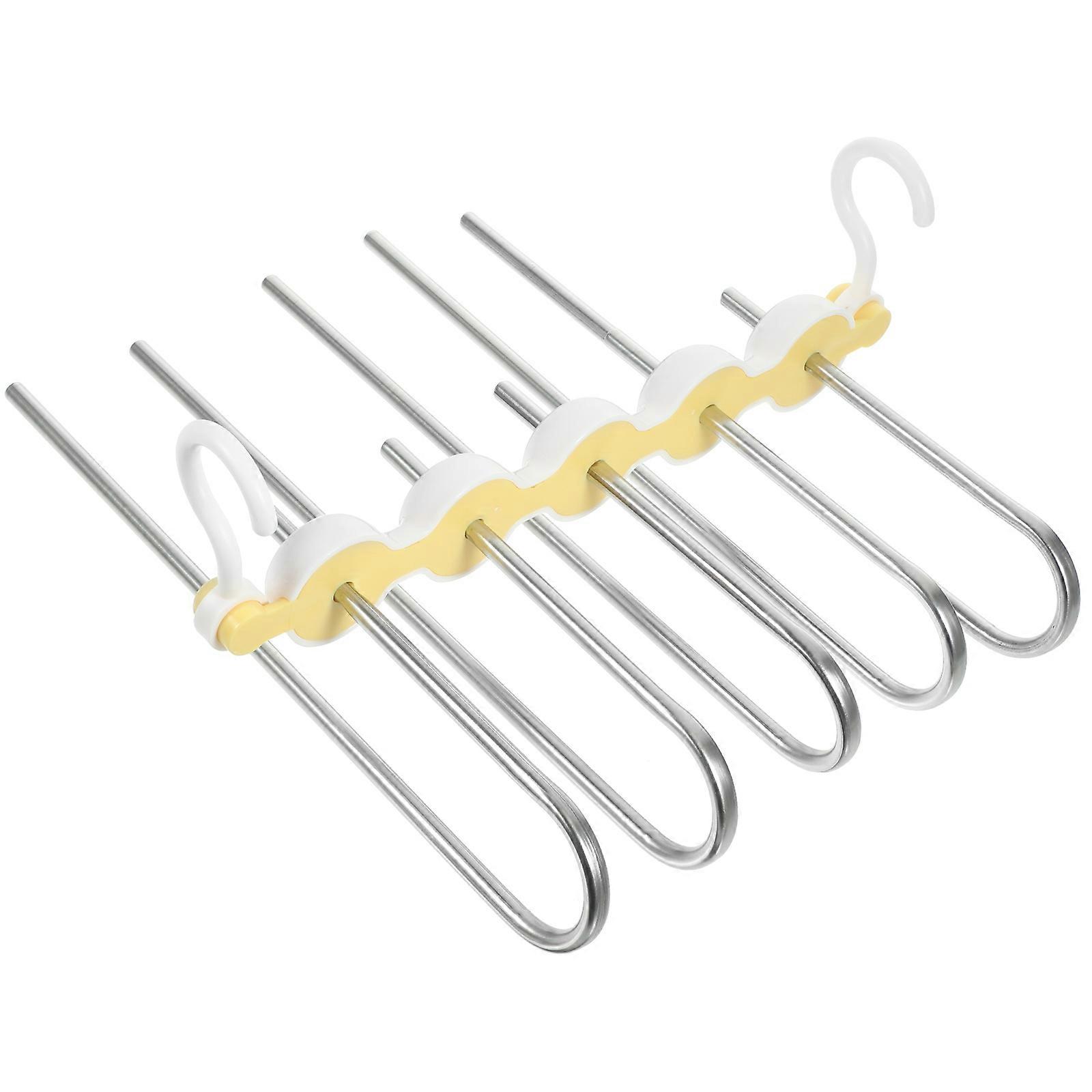 Closet Tie Hangers Multi-Function Pants Organizer for 2Pcs Clothing