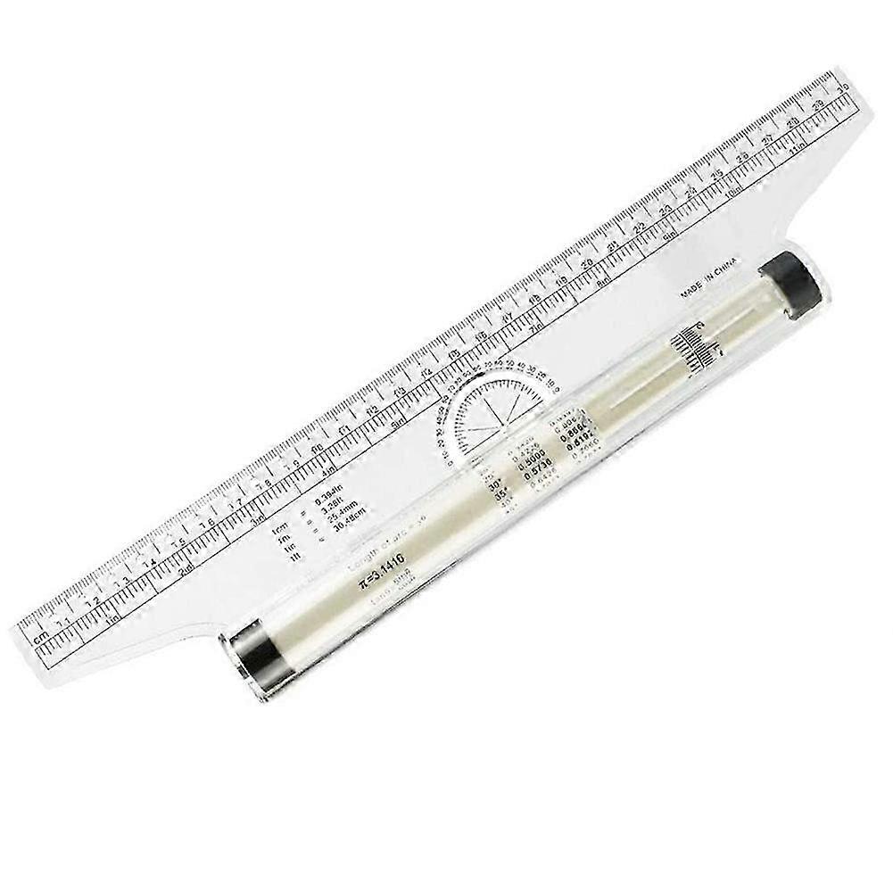 Rolling Parallel Ruler 30cm Professional Parallel Roller Ruler Multipurpose Scale Drawing Ruler 25-26