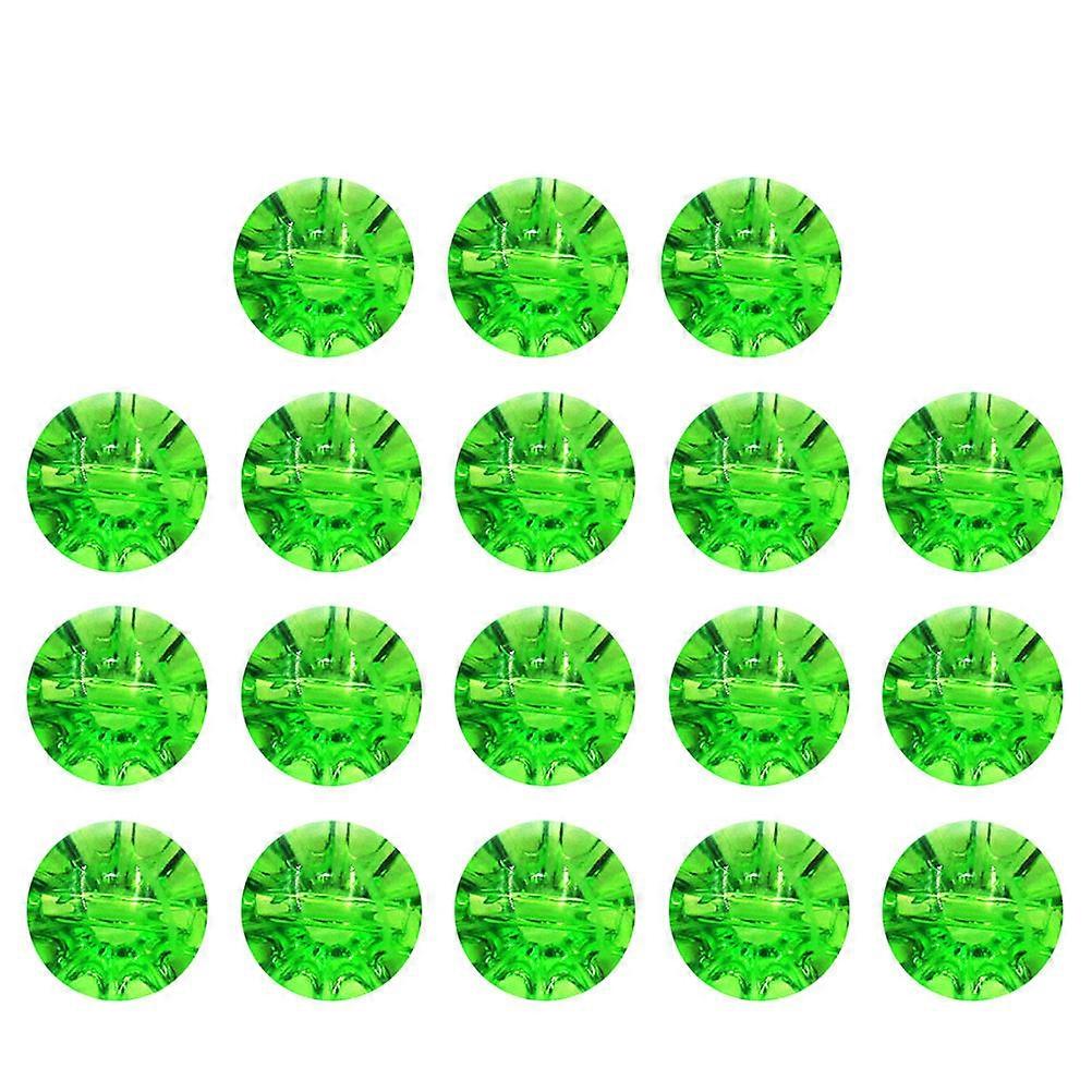 Coat Button Clear Crystal Button for DIY Sewing 50Pcs Light Green
