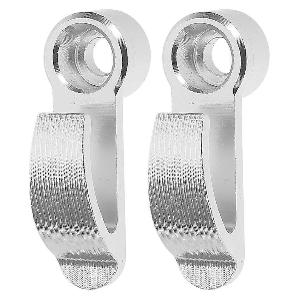 Motorcycle Hook Aluminum Alloy Holder for Hanging 2Pcs Silver Side Storage