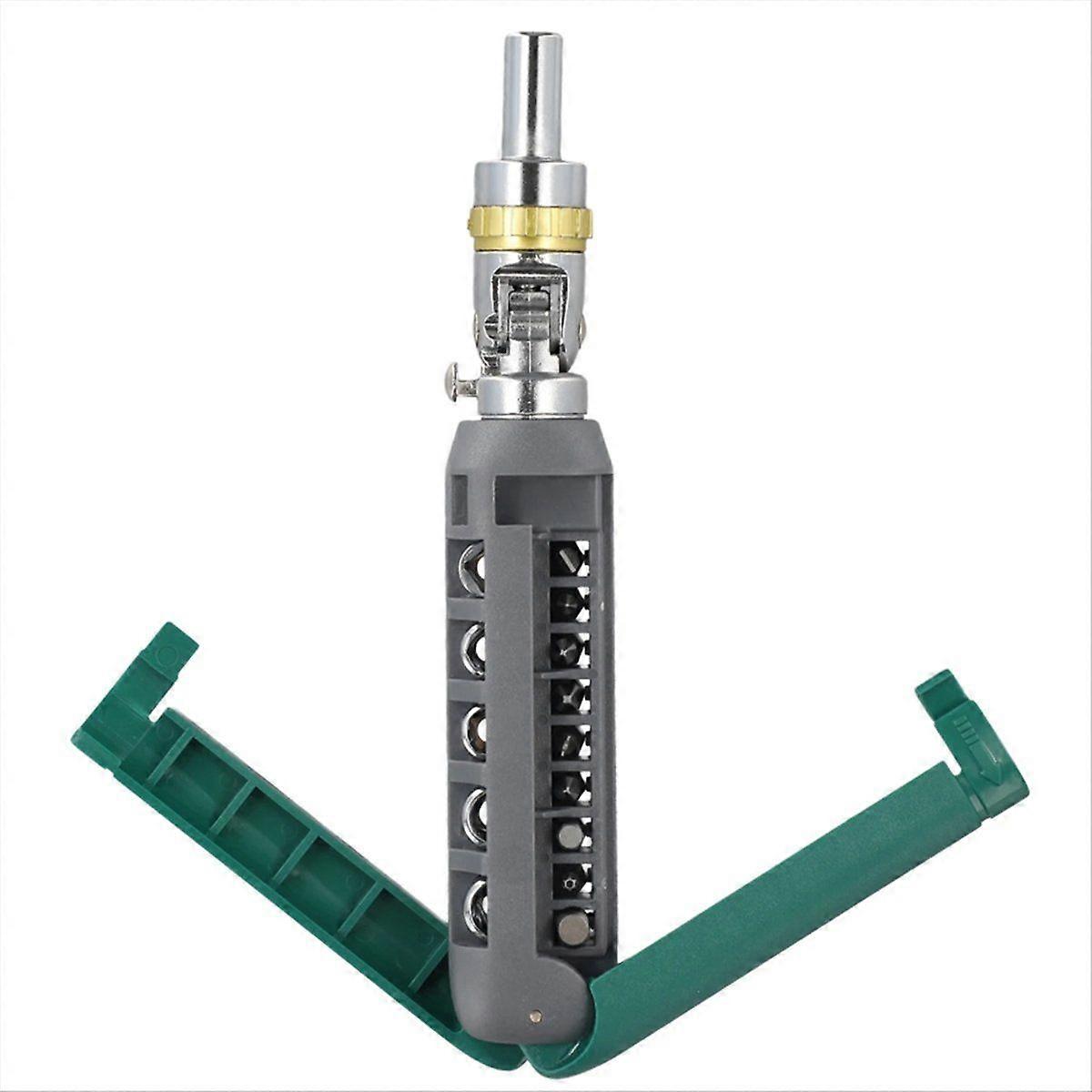 Multifunction Hand Tool Spiral Ratchet Screwdriver With Tip Kit,A