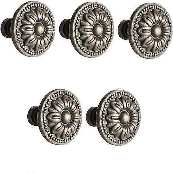 Knob Handle Drawer Handle with Screws 5-pack Bronze Bronze