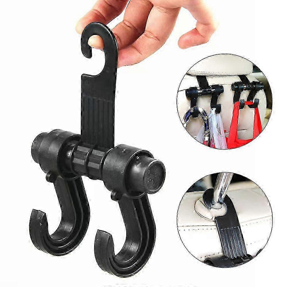 Headrest Multifunctional Double Hook Car Back Seat Hanger Storage Bag 26s