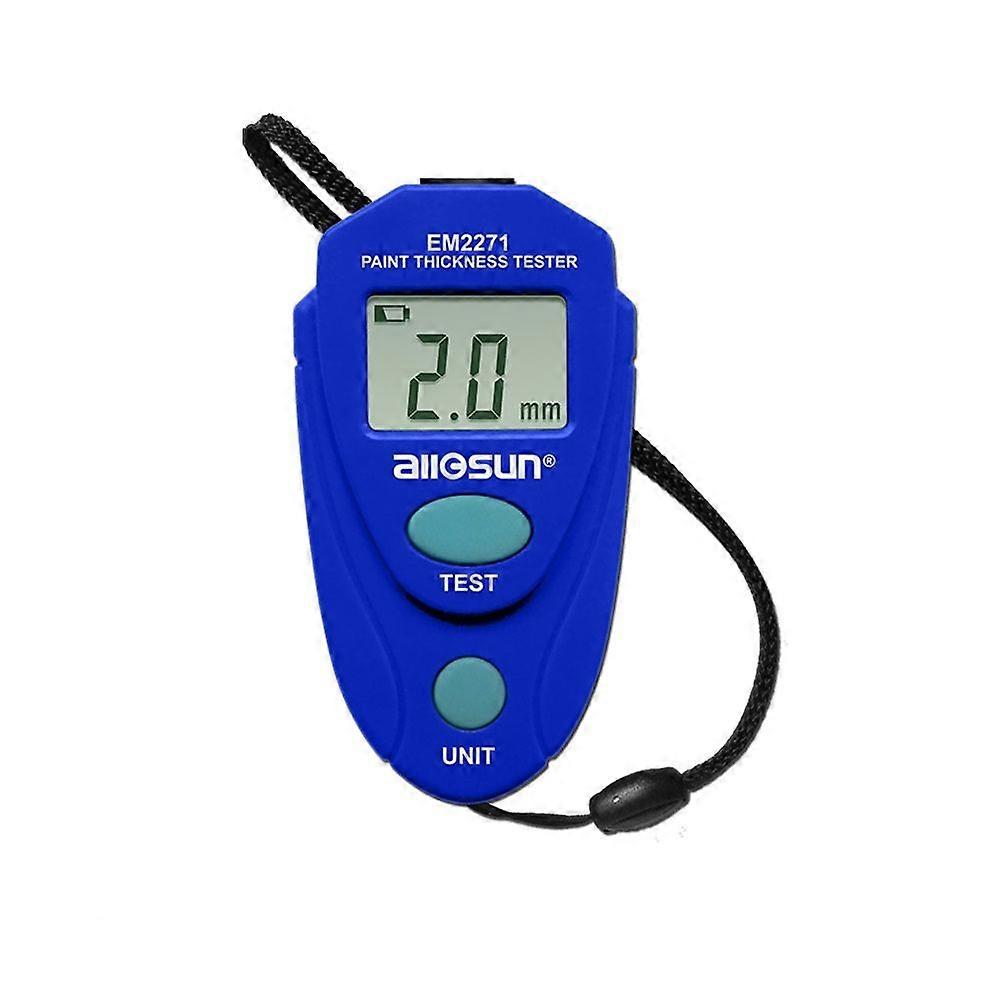 Digital Painting Thickness Gauge Mini LCD Automotive Coating Thickness Gauge, Blue