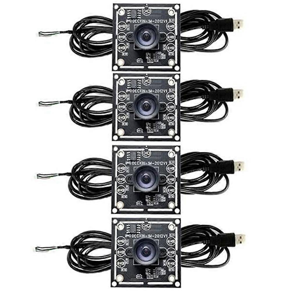 4 PCS 100 Degree Camera Module 1MP OV9732 1280x720 USB Free Driver