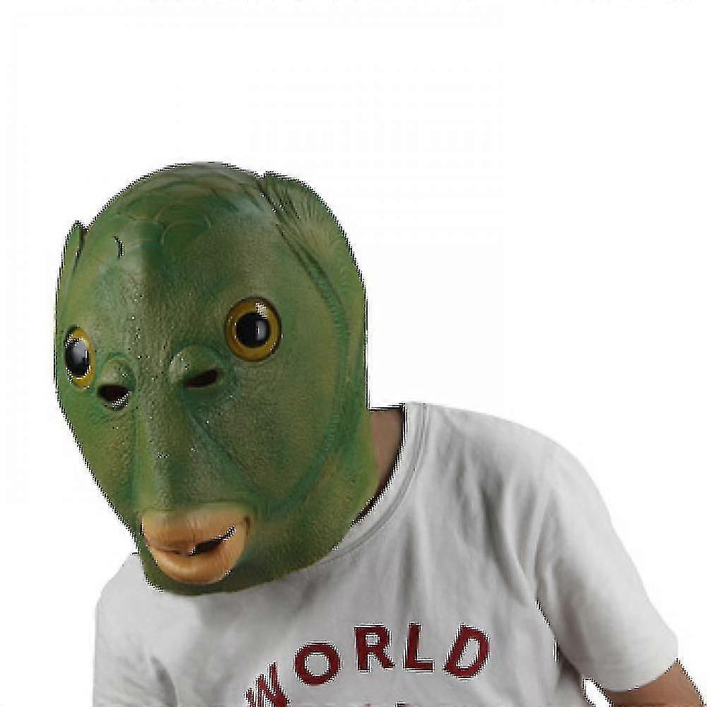 Grüne Fisch Kopf Masken für Erwachsene