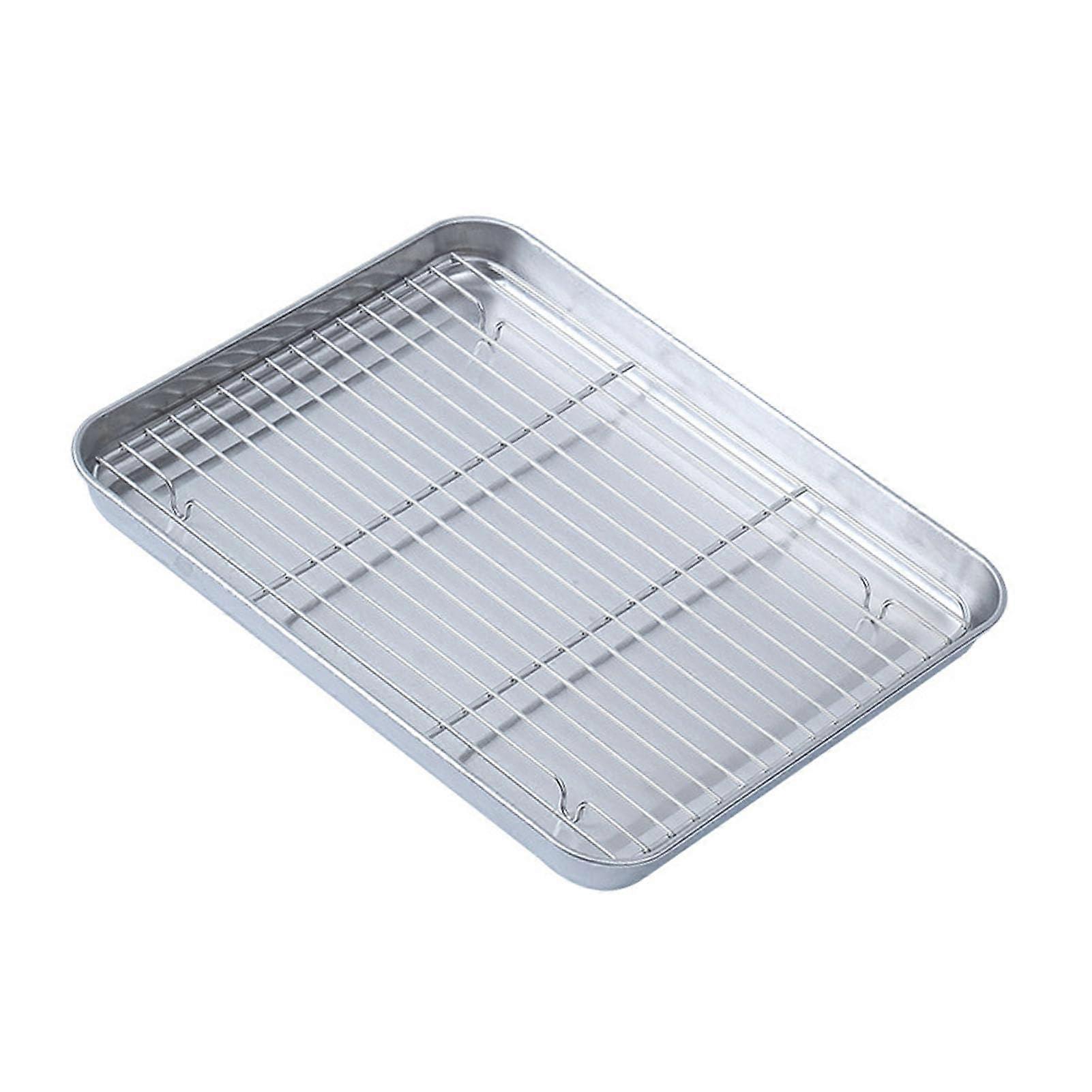 Stainless Steel Baking Sheet With Rack Large Multifunctional Cookie Sheet And Cooling Rack Baking Pan