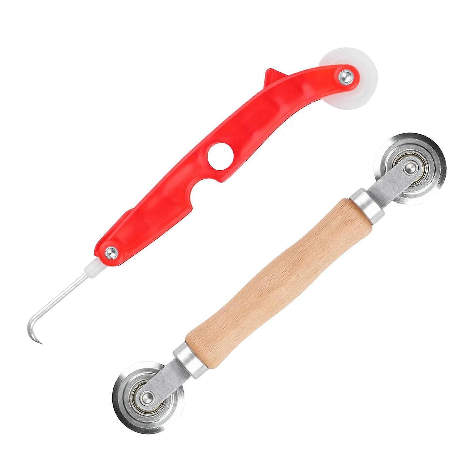 Tool Retractors for Piping Sieve Window Spline Roller Hand Spline Roller Tool Wheel Rubber Strips Hook for Fly Screen Multicolor