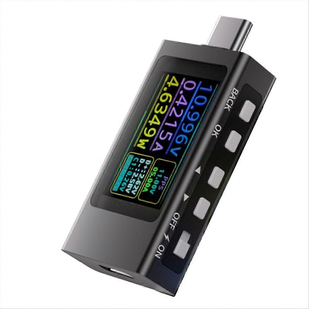 USB C Power Meter Tester,USB C Tester Digital Multimeter with LCD Display,Digital Voltmeter Type C
