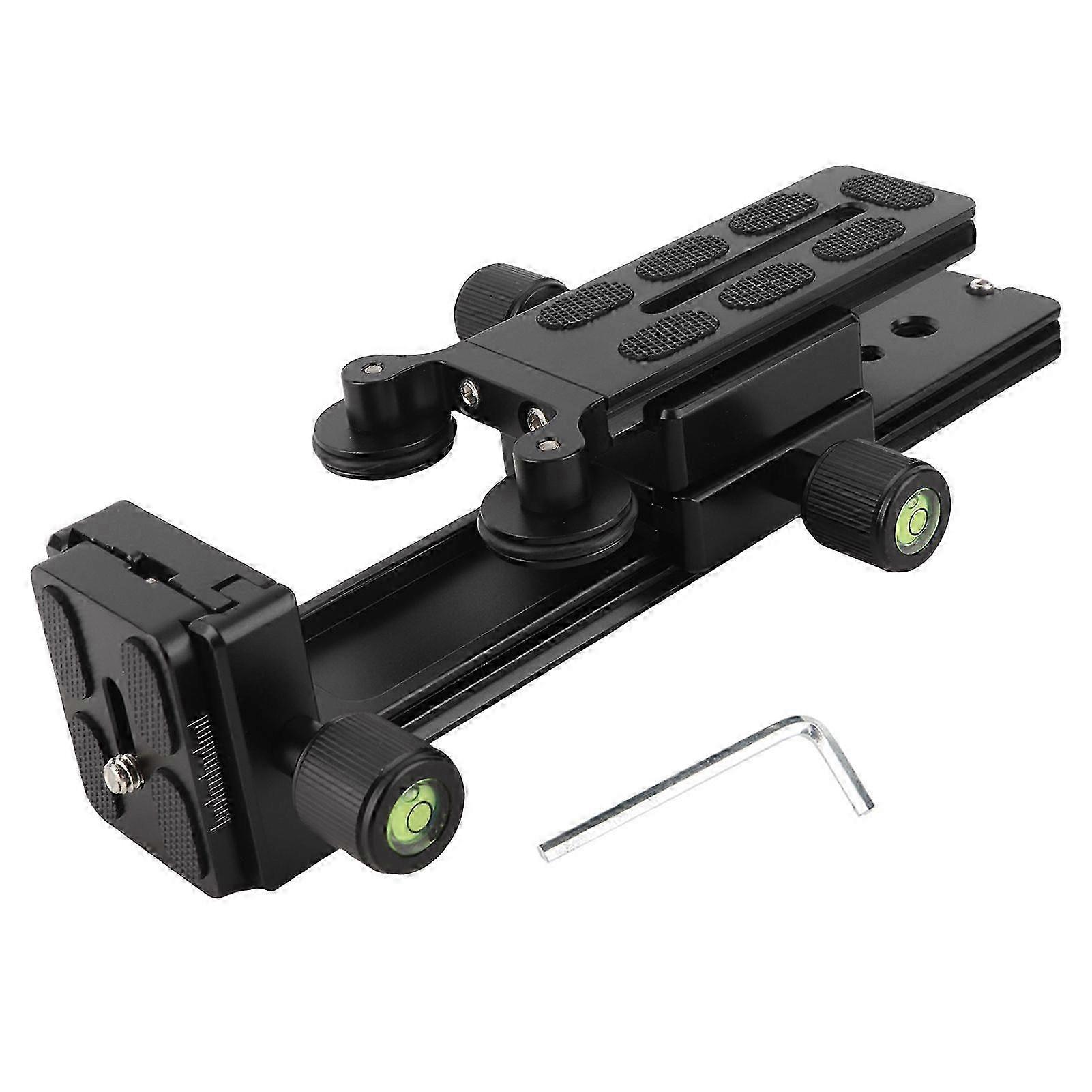 20cm Telephoto Lens Support Bracket with Quick Release Plate and Level for 1/4'' 3/8'' Standard Screws