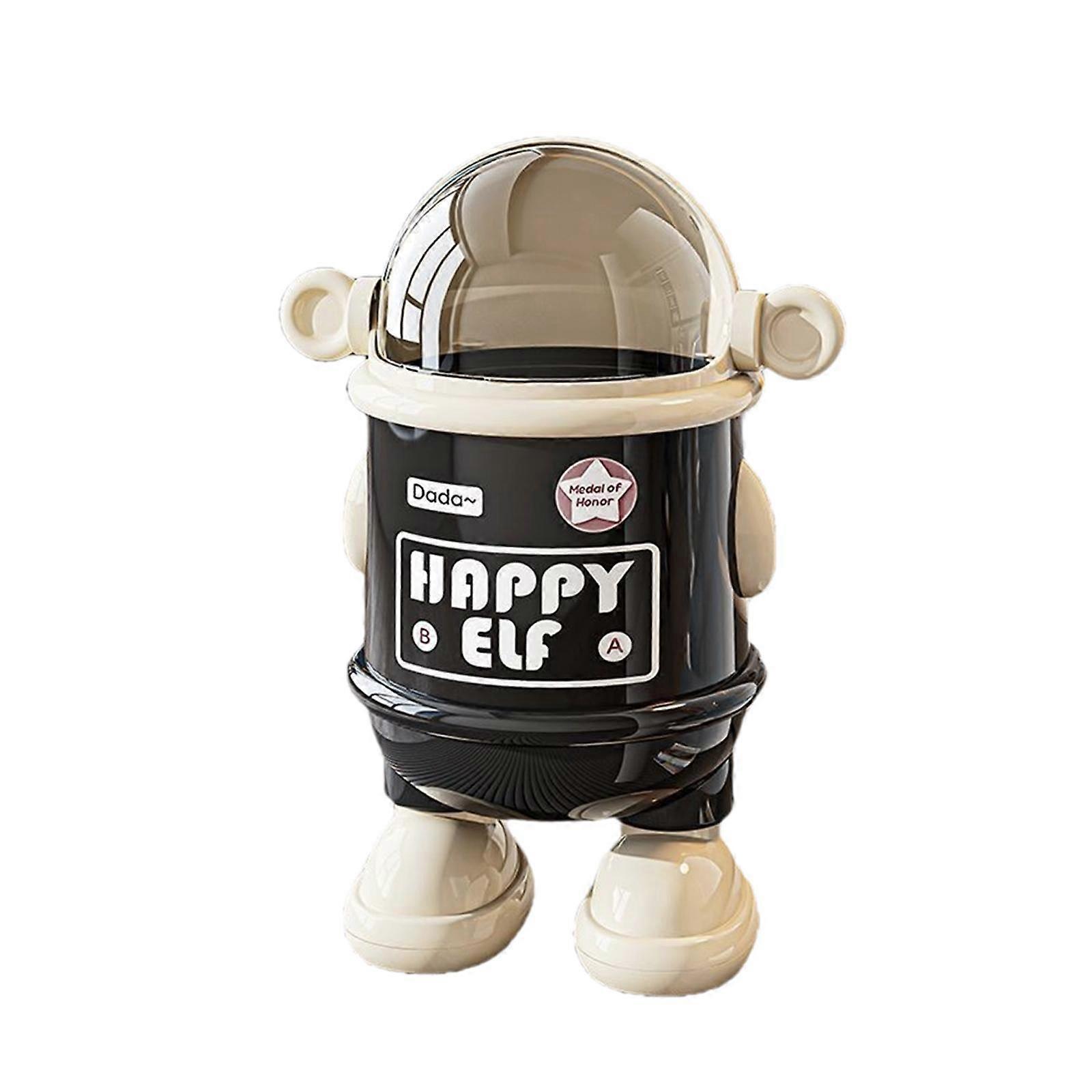 Desktop Trash Can Garbage Bin Astronaut Design Small Paper Basket Rubbis