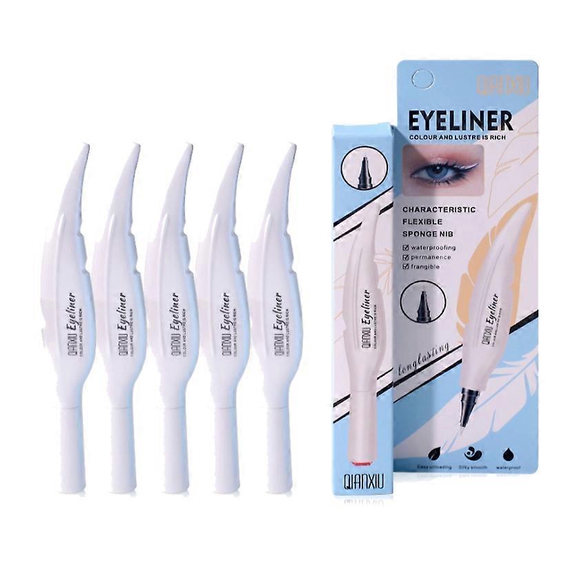 1-5x Makeup White Eyeliner Super Fine Fast Drying Color Eyeliner 3ml White Eyeliner