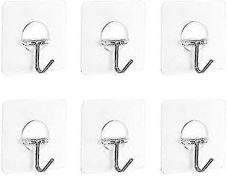 Clear Hooks Self Adhesive Plastic Sticky Hooks 5kg (max)