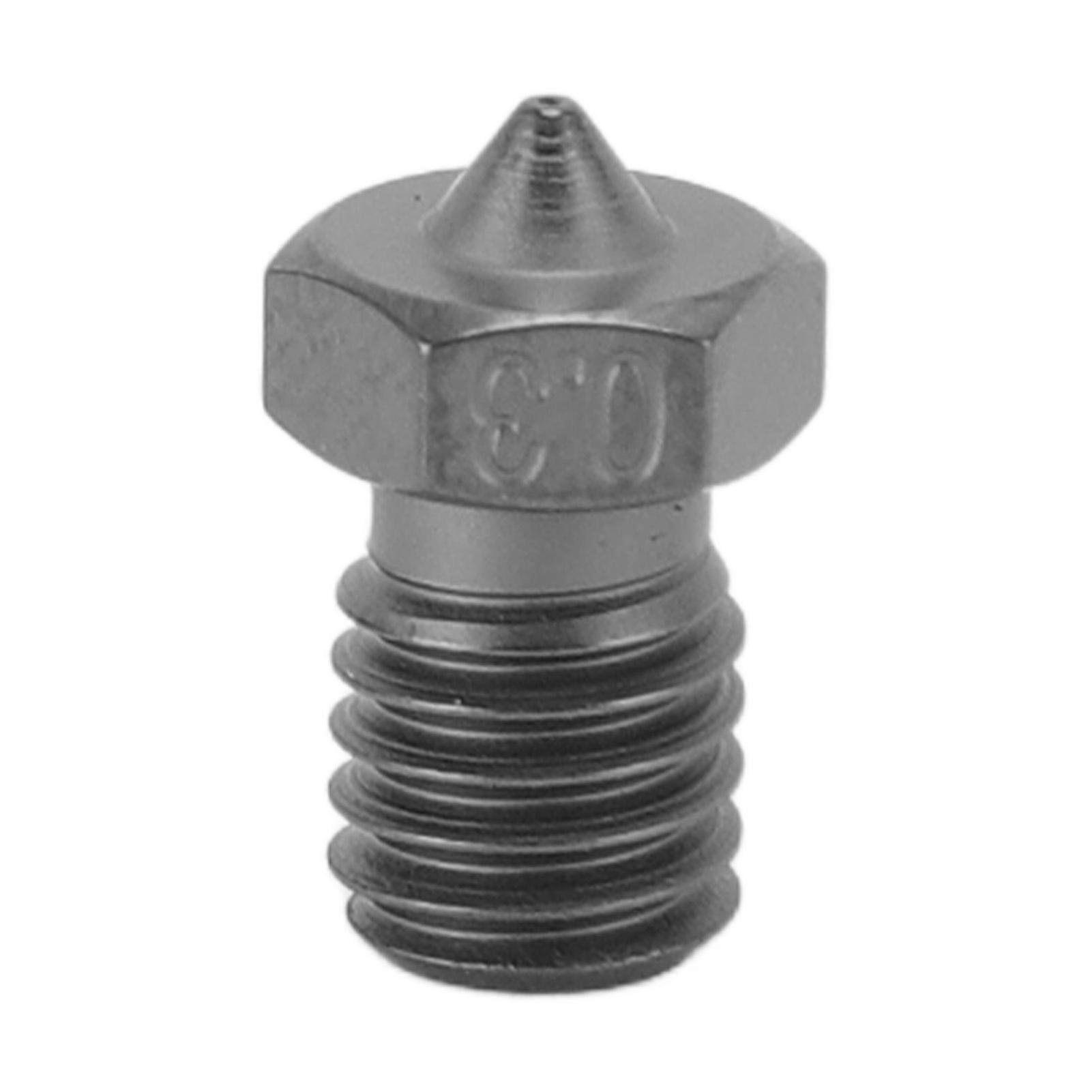 V6 Extruder Nozzle Hardened Steel Tungsten Carbide Coated 3D Printer Nozzles 0.3mm