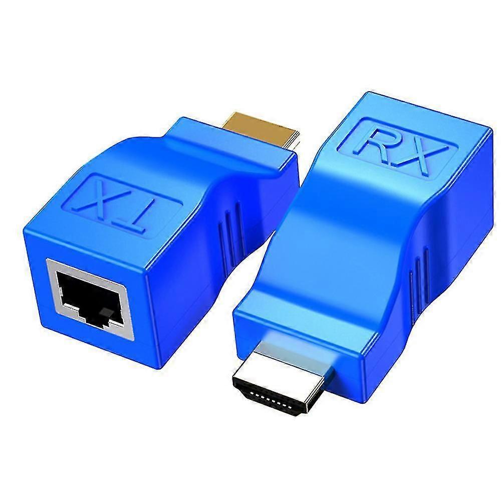 Hdmi Extender,hdmi To Rj45 1080p Lan Network Hdmi Extension Up To 30m Over Cat5e/6 Utp Lan Ethernet Cable