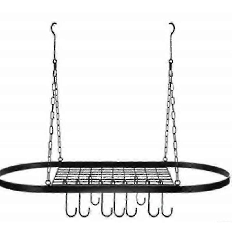 Pot Rack Black Kitchen Shelves