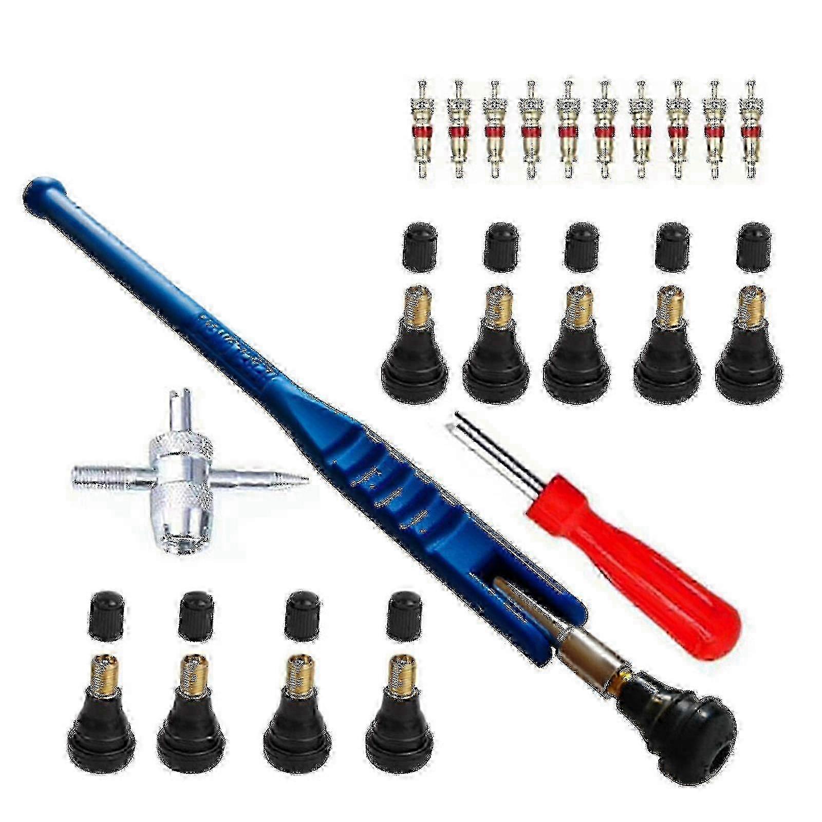 43/23 Pieces Car Tyre Valve Rep Tool Kit-in- Of The Tyre Valve Remover Valve Rep Tool f54 2025